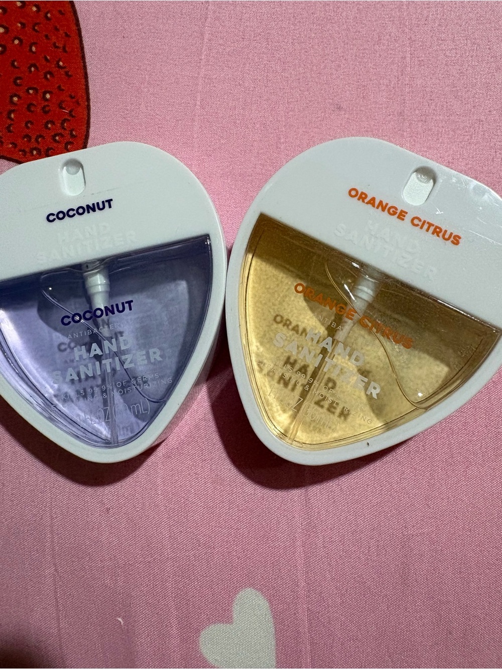 Coconut & Orange Citrus Hand Sanitizer Duo - Portable Scented Gel